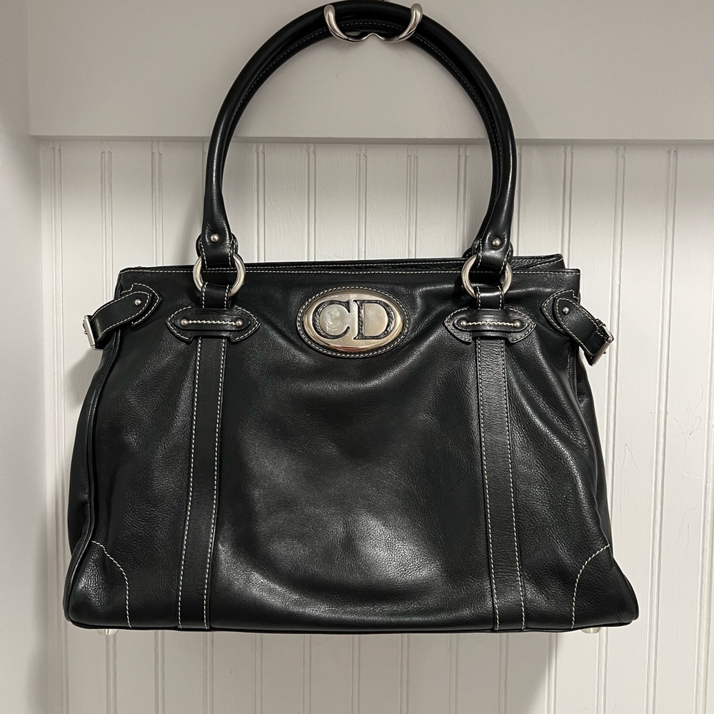Christian Dior logo bag in supple leather